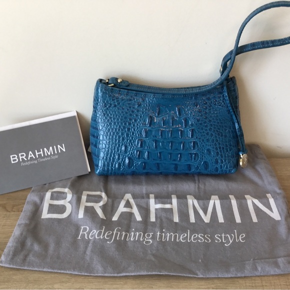 Brahmin Lorelei Mini Handbag in Gorgeous Teal w/Registration Card & Dustbag NWT- - Picture 1 of 7